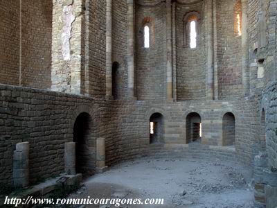 NAVE CENTRAL, CON LOS NIVELES DE CRIPTA Y SUPERIOR UNIFICADOS POR DESAPARICIN DE BVEDA Y SUELO